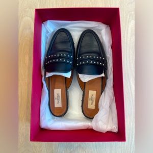 Valentino black slides